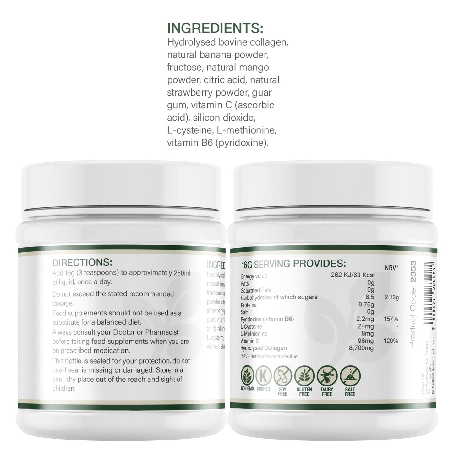 Hydrolysed Collagen + 8,700mg High Strength