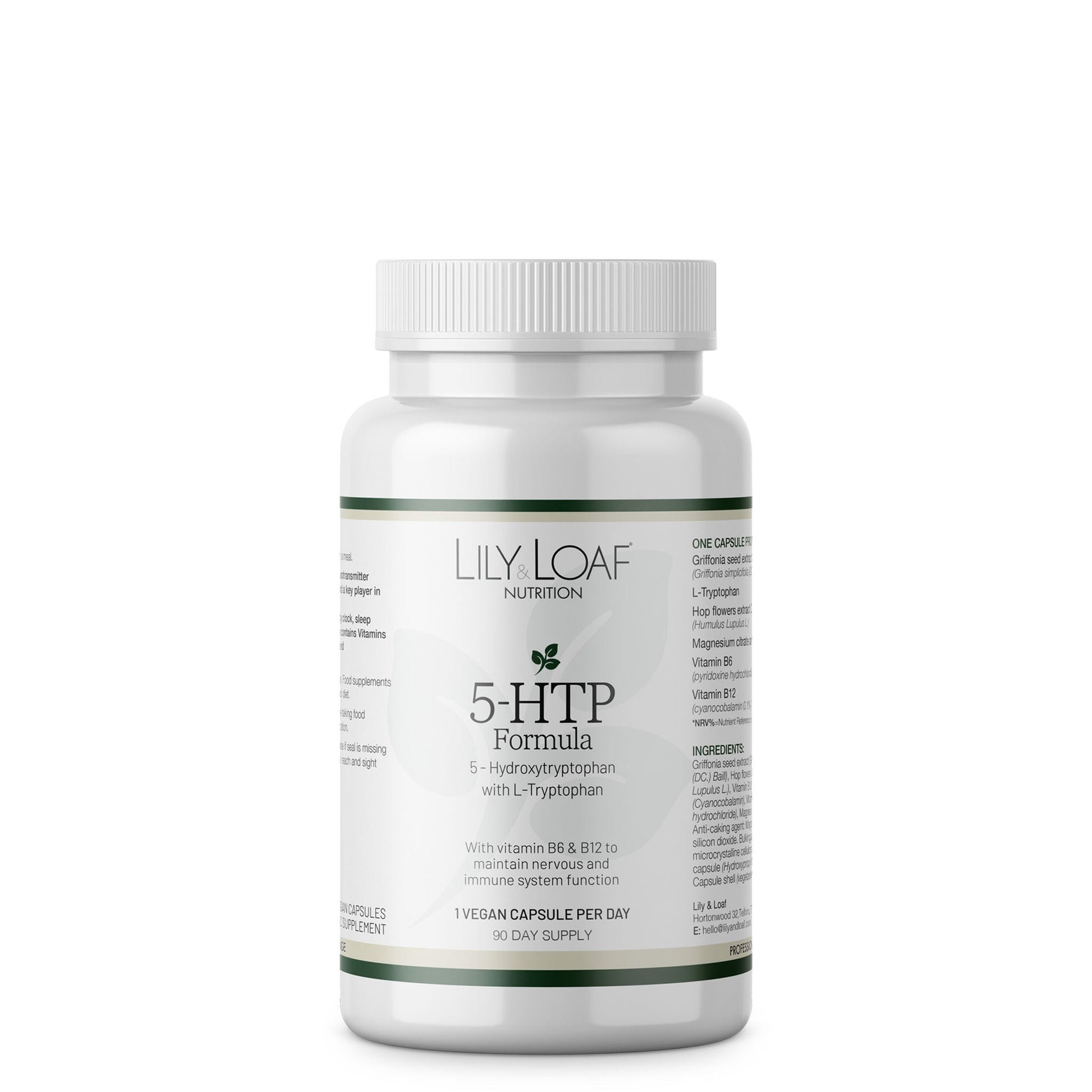 5 HTP with L-Tryptophan front