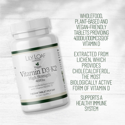 Vitamin D3 + K2 High Strength