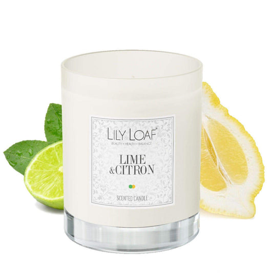 Lime & Citron Soy Wax Candle ingredients behind