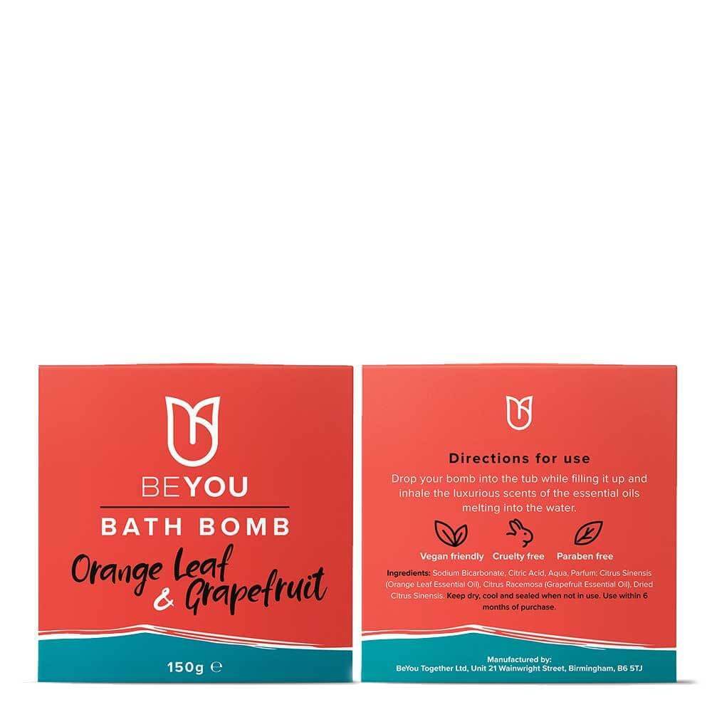 BeYou Orange Leaf and Grapefruit Bath Bomb