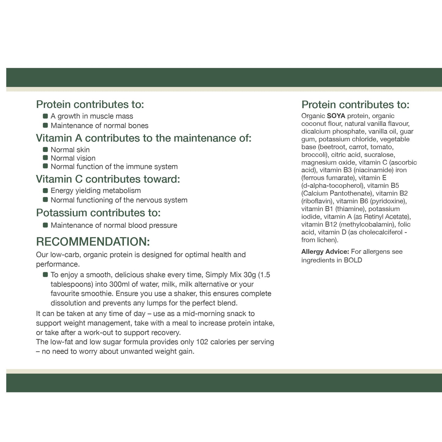 Soya Protein + With Vitamins & Minerals