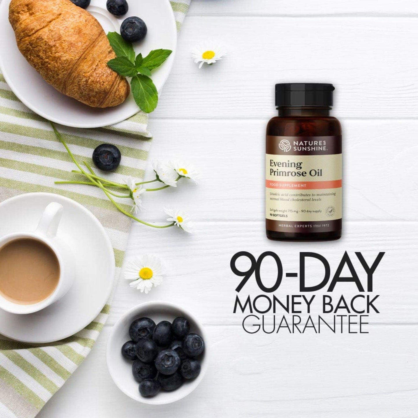 Evening Primrose Oil 90 day money back guarantee