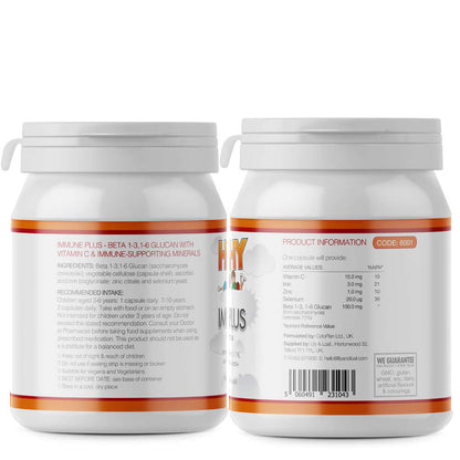 Label detail of Immune Plus supplement