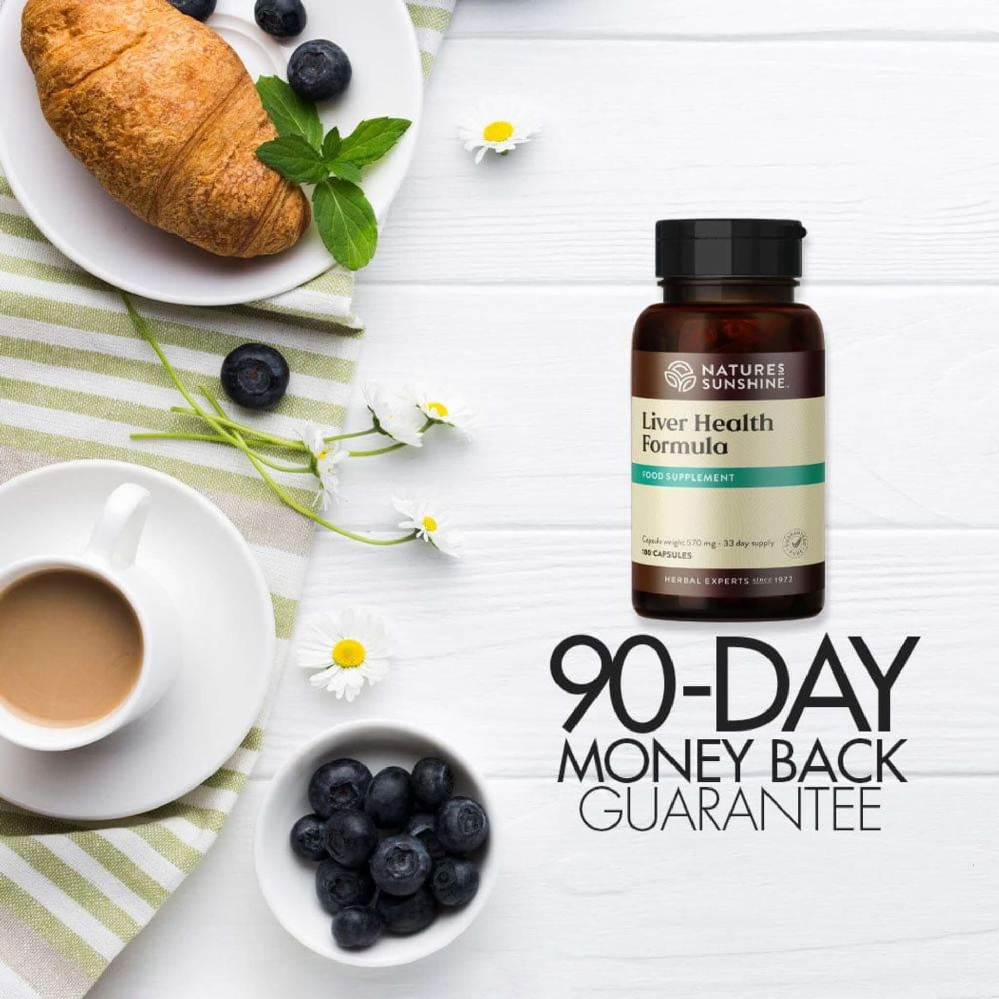 Liver Health Formula 90-day money back guarantee