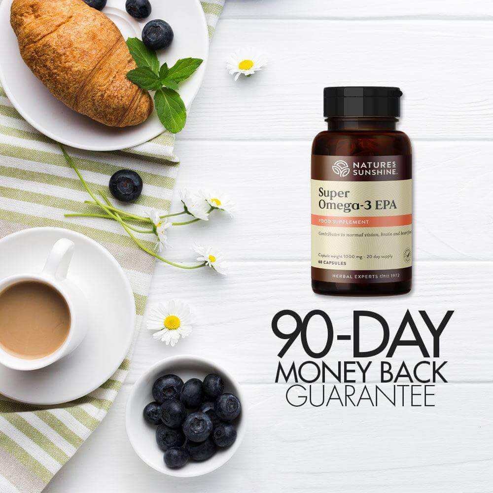 Super Omega-3 EPA 90 day money back guarantee