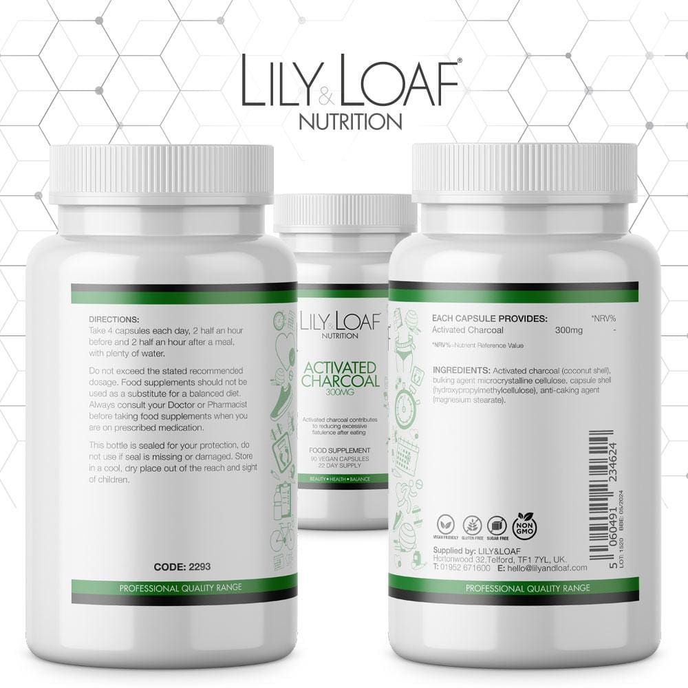 Lily and Loaf - Activated Charcoal (90 Capsules) - Capsule