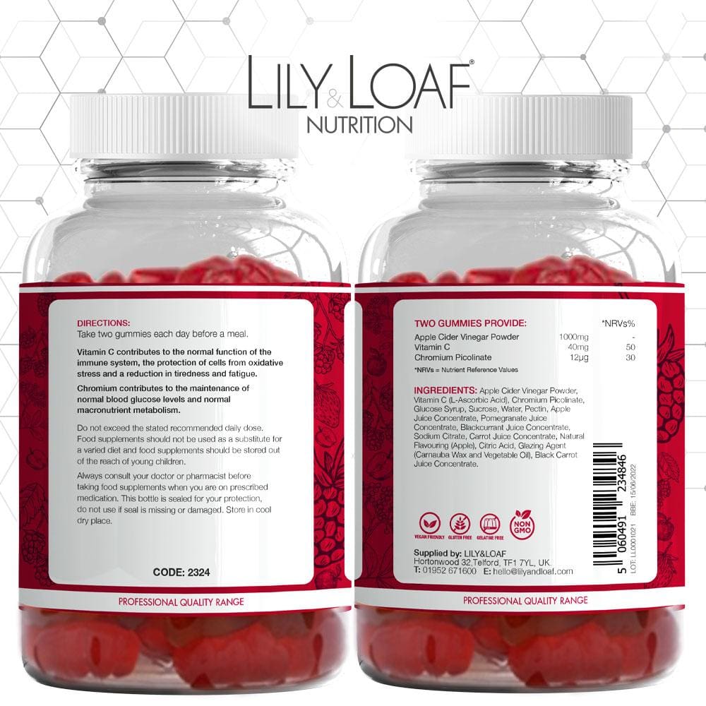 Lily and Loaf - Apple Cider Vinegar Gummies (60 Gummies) - Gummy