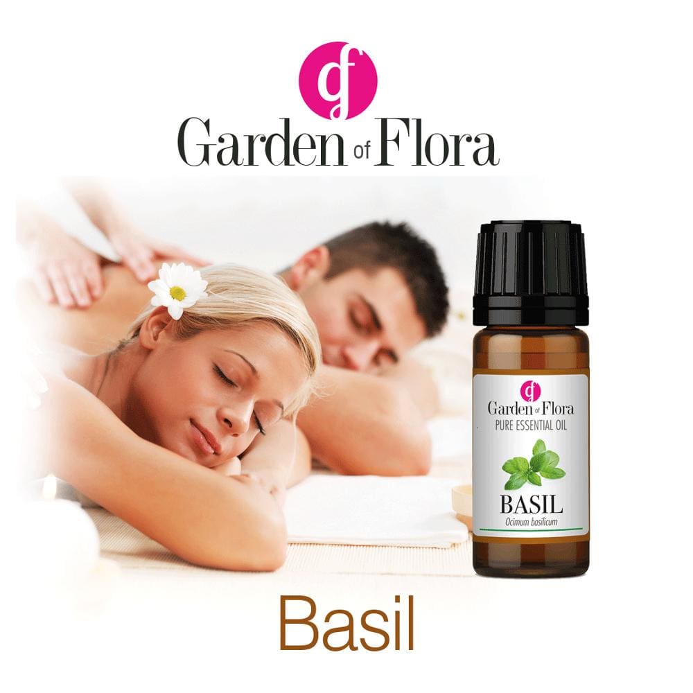 Garden of Flora - Basil Pure Essential Oil (10ml) - Essential Oil