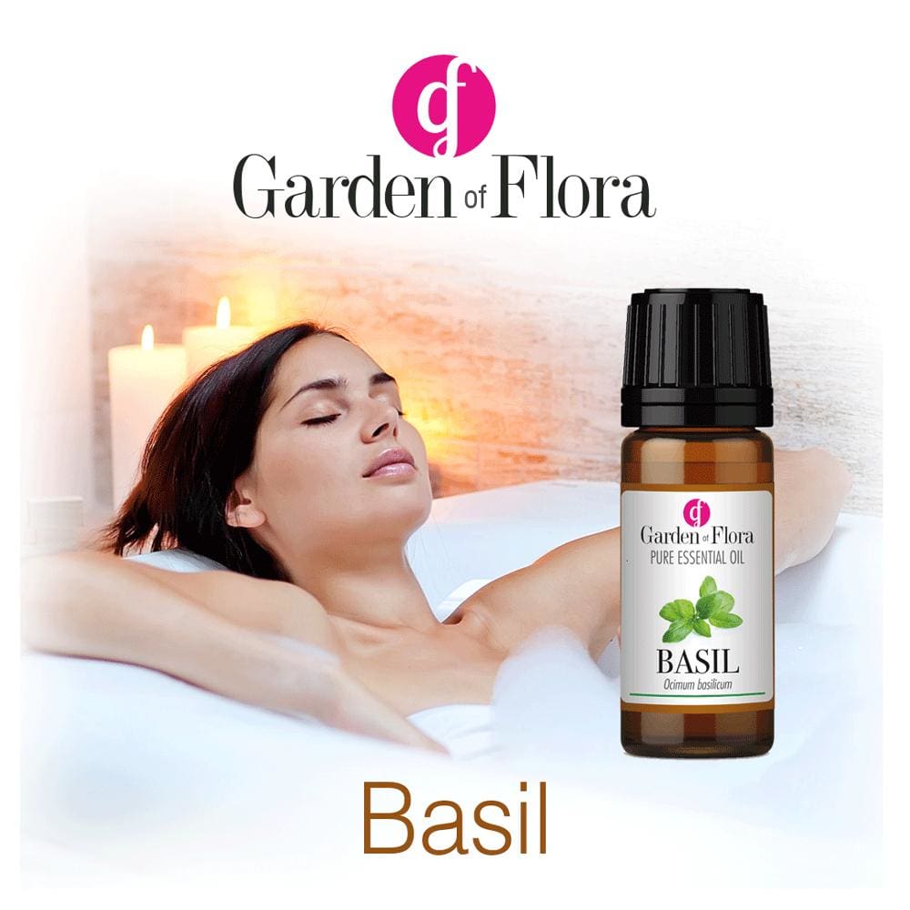 Garden of Flora - Basil Pure Essential Oil (10ml) - Essential Oil