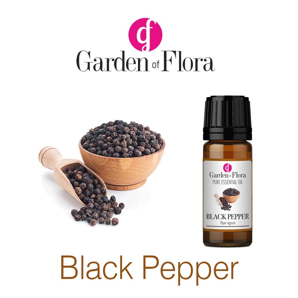 Garden of Flora - Black Pepper Pure Essential Oil (10ml) - Essential Oil