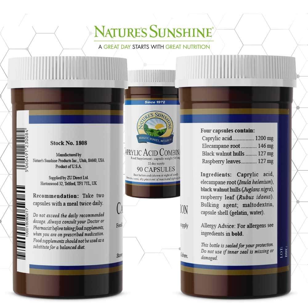 Natures Sunshine - Caprylic Acid Combination (90 Capsules) - Capsule