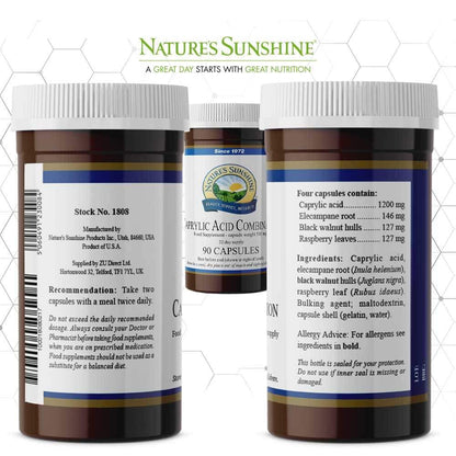 Natures Sunshine - Caprylic Acid Combination (90 Capsules) - Capsule