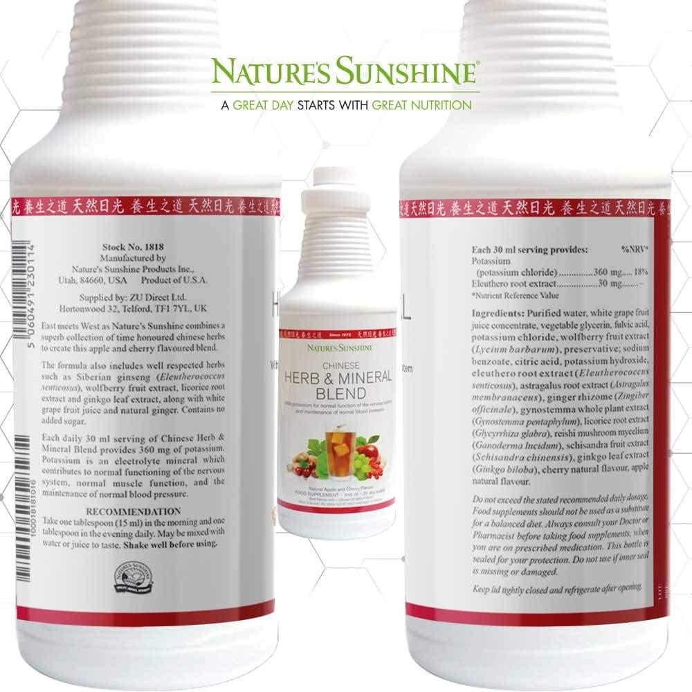 Nature’s Sunshine - Chinese Herb and Mineral Blend (946ml) - Liquid