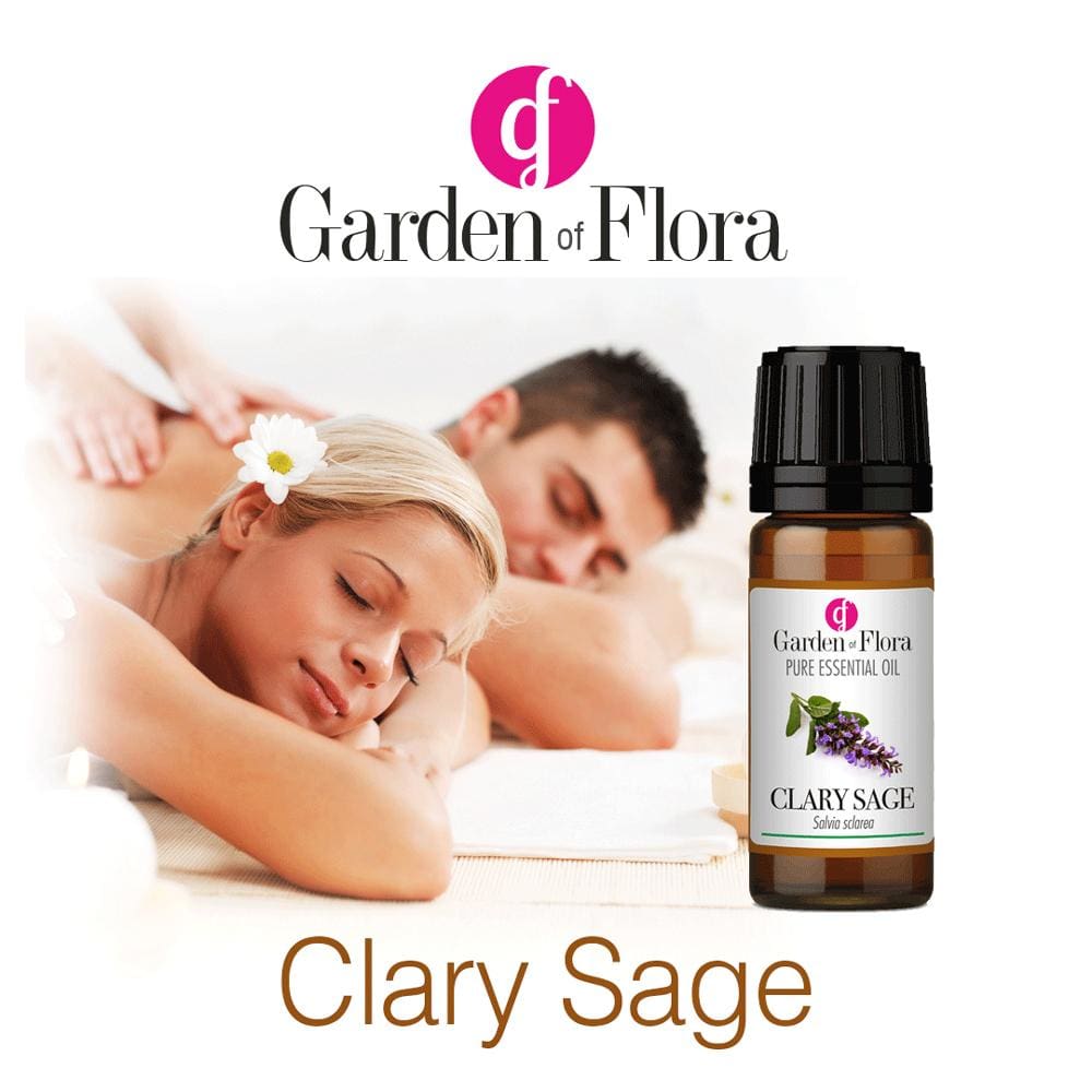 Garden of Flora - Clary Sage Pure Essential Oil (10ml) - Essential Oil