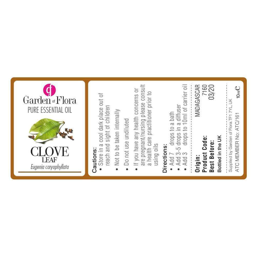 Garden of Flora - Clove Leaf Pure Essential Oil 10ml - Essential Oil