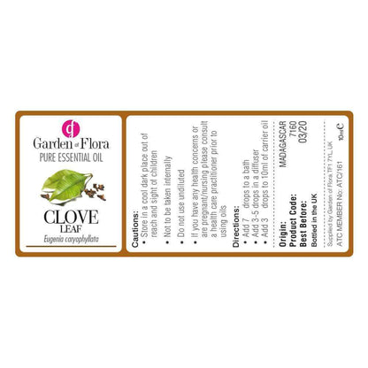 Garden of Flora - Clove Leaf Pure Essential Oil 10ml - Essential Oil