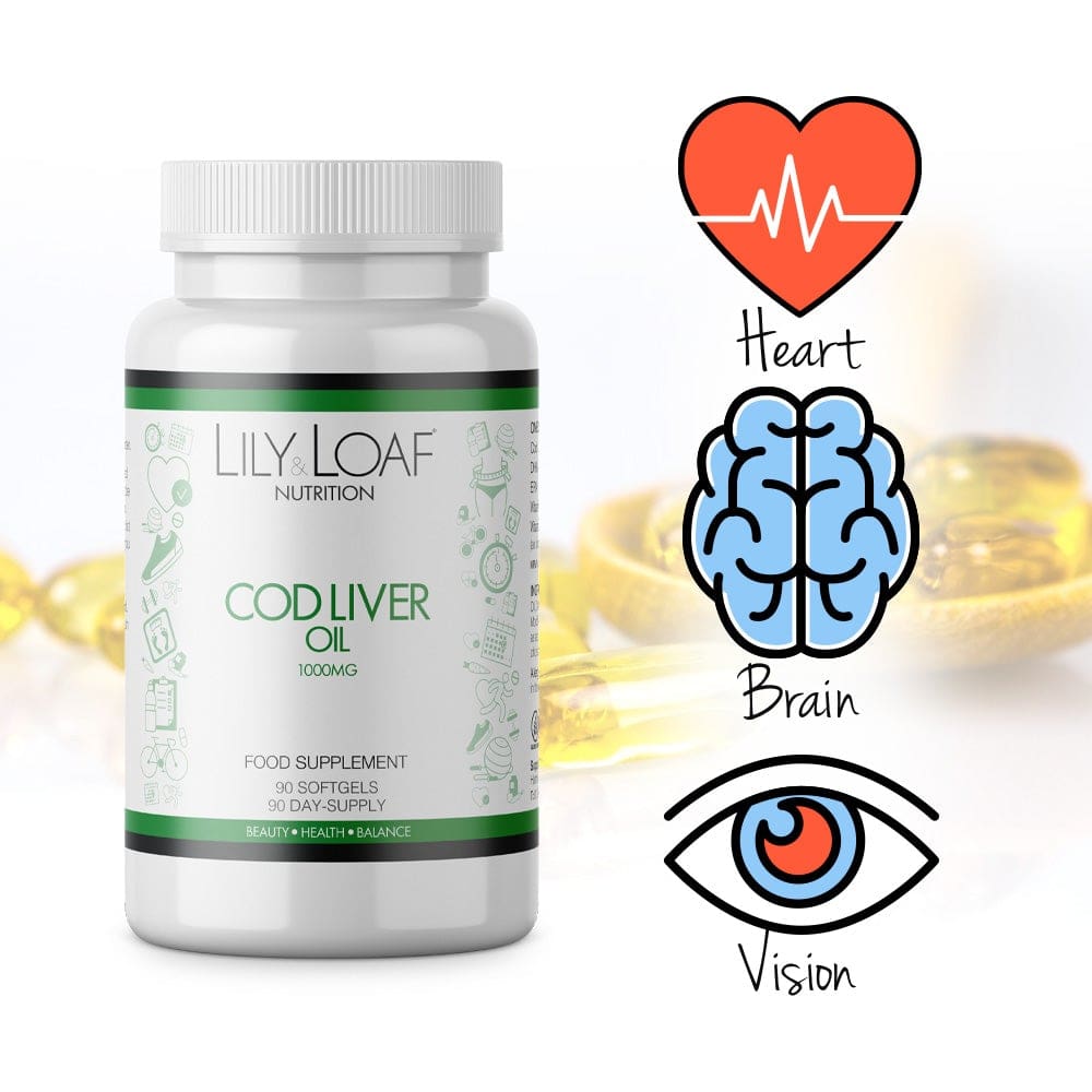 Lily & Loaf - Cod Liver Oil 1000mg (90 Softgel Capsules) - Softgel Capsule