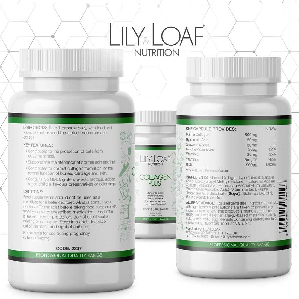 Lily and Loaf - Collagen Plus (60 Capsules) - Capsule