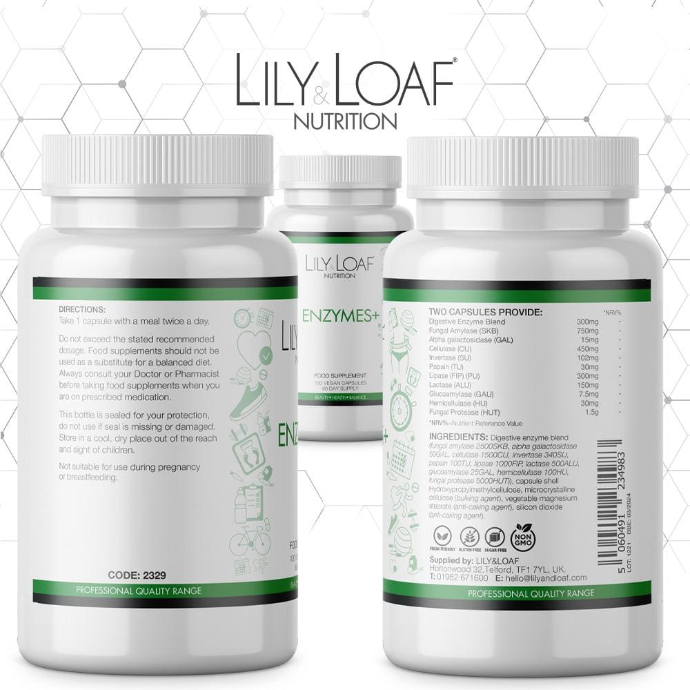 Lily and Loaf - Enzymes + (120 Capsules) - Capsule