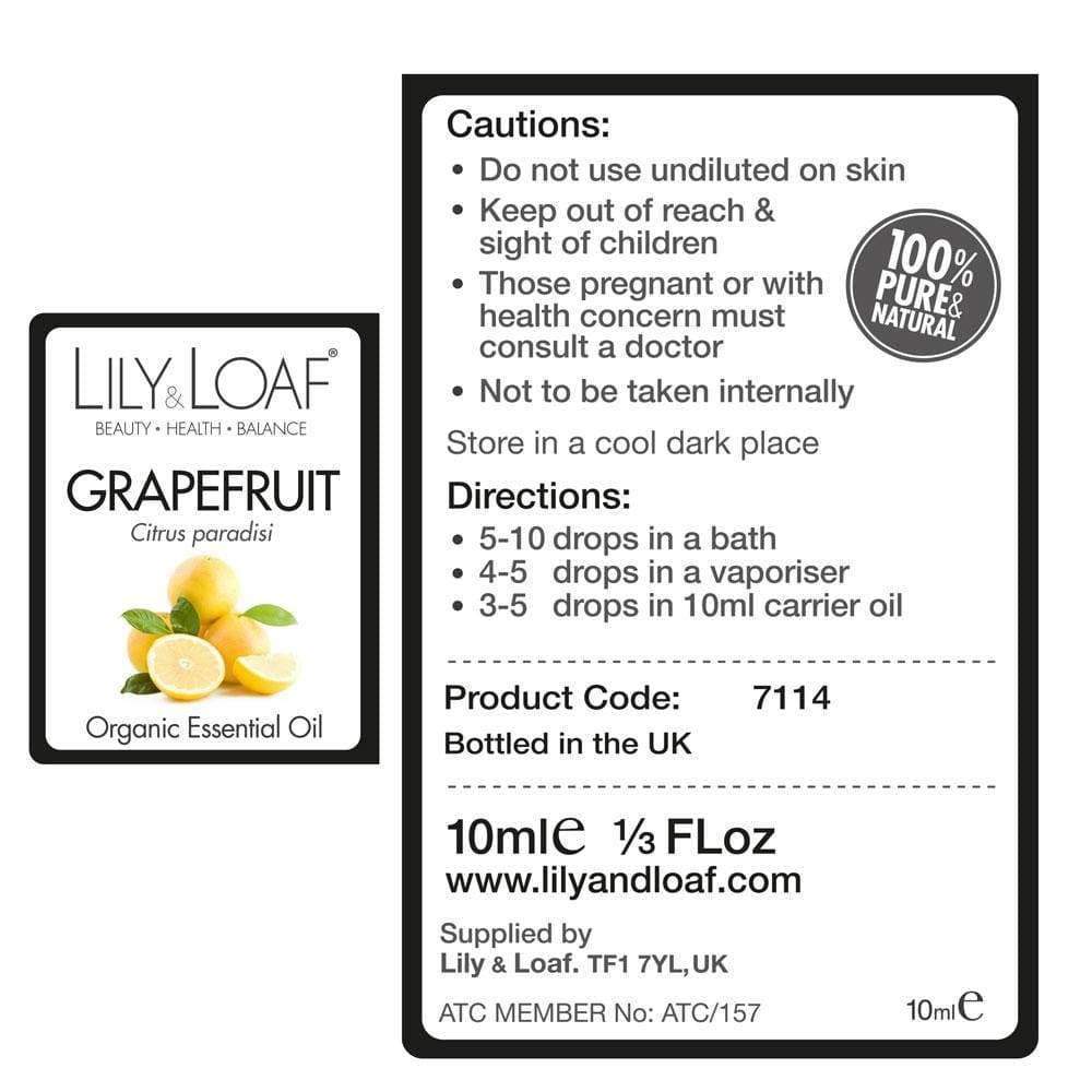 Lily & Loaf - Grapefruit 10ml (Organic) - Essential Oil