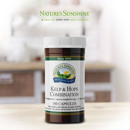 Nature’s Sunshine - Kelp and Hops Combination (100 Capsules) - Capsule