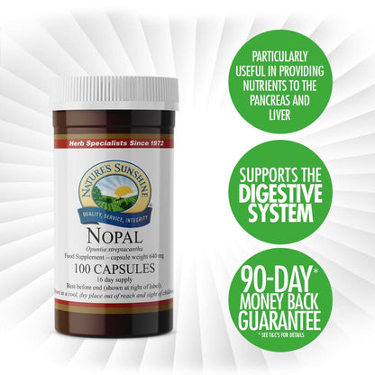 Nature’s Sunshine - Nopal (100 Capsules) - Capsule