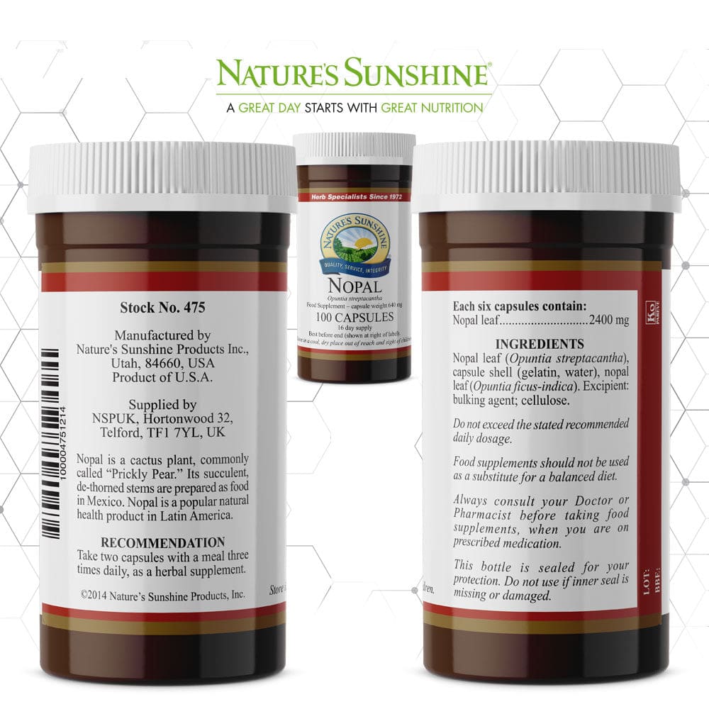 Nature’s Sunshine - Nopal (100 Capsules) - Capsule