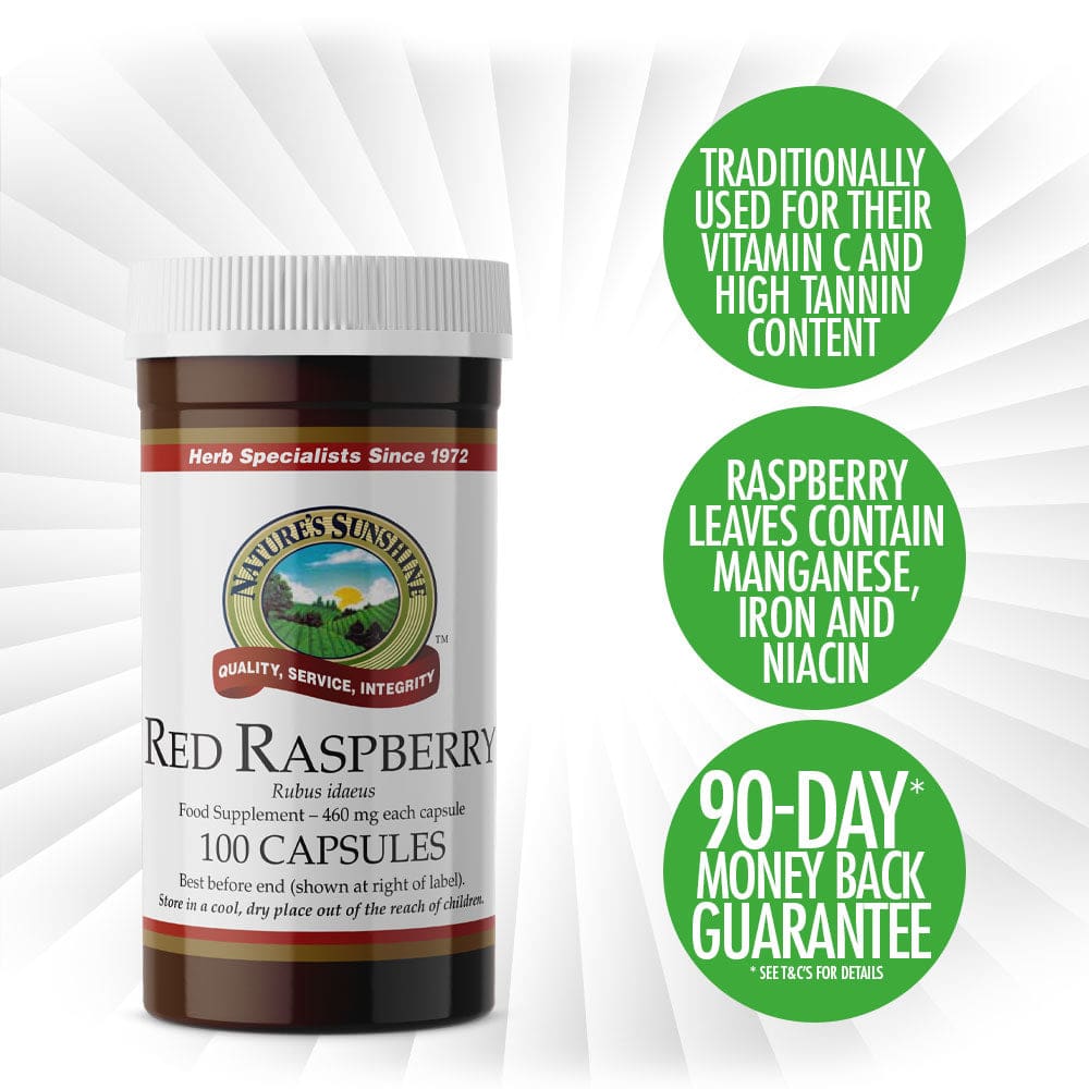 Nature’s Sunshine - Red Raspberry (100 Capsules) - Capsule