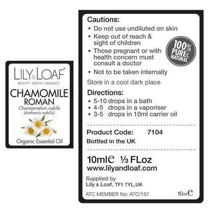 Lily & Loaf - Roman Chamomile 10ml (Organic) - Essential Oil