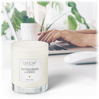 Lily & Loaf - Sandalwood and Amber Soy Wax Candle - Candle