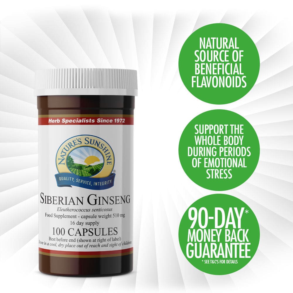 Nature’s Sunshine - Siberian Ginseng (100 Capsules) - Capsule