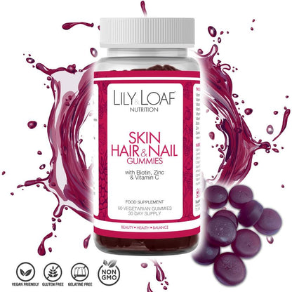 Lily and Loaf - Skin Hair & Nail Gummies (60) - Gummy