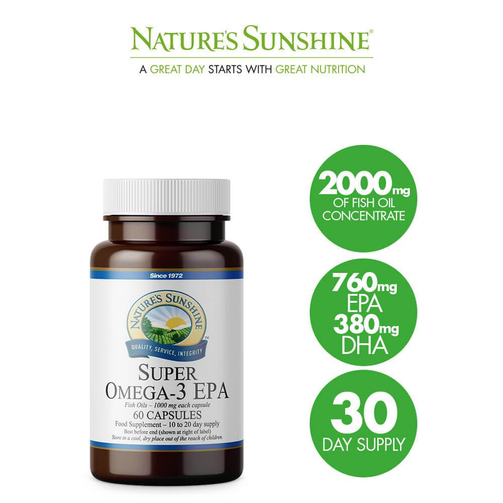 Natures Sunshine - Super Omega-3 EPA (60 Capsules) - Softgel Capsule