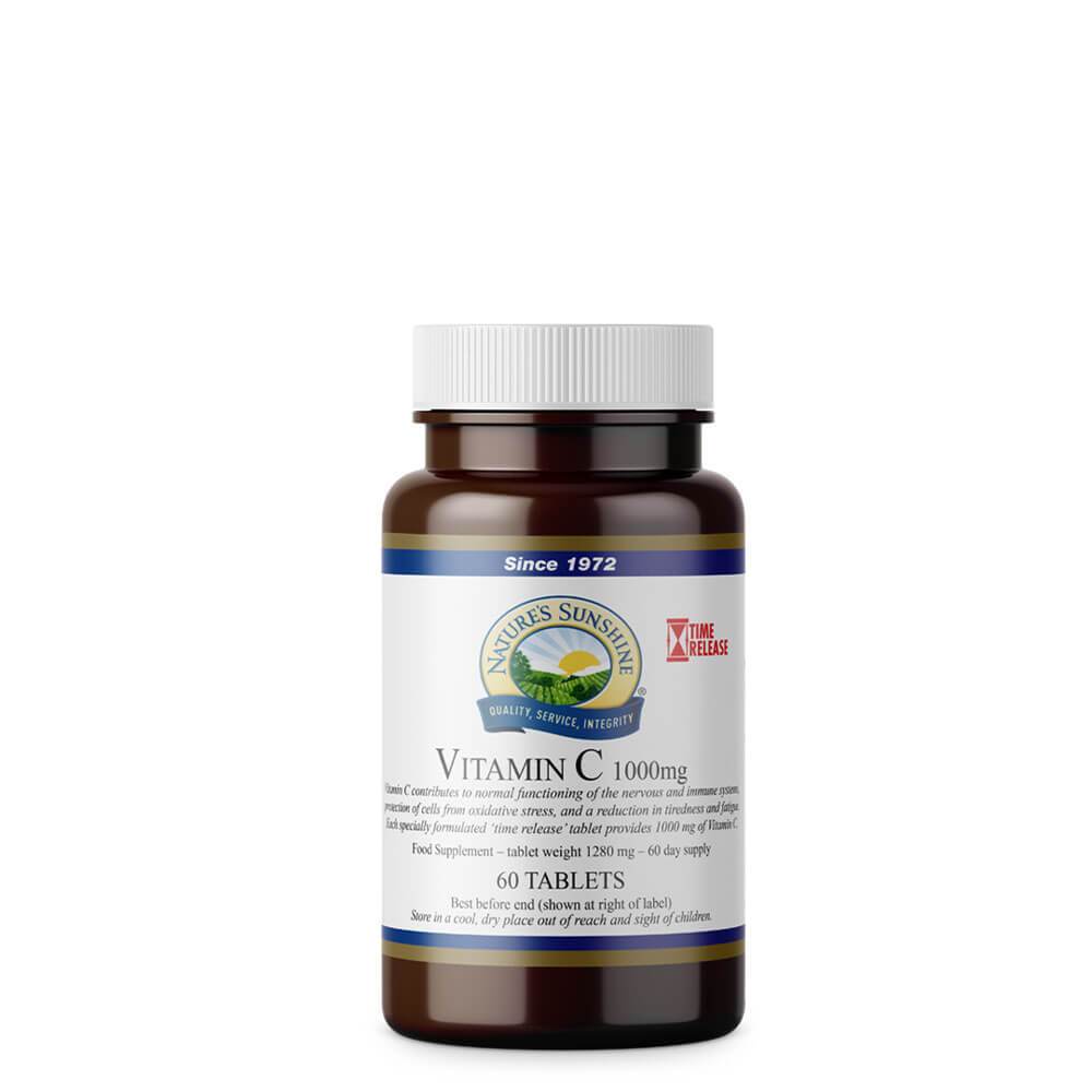 Natures Sunshine - Vitamin C 1000mg - Timed Release (60 Tablets) - Tablet