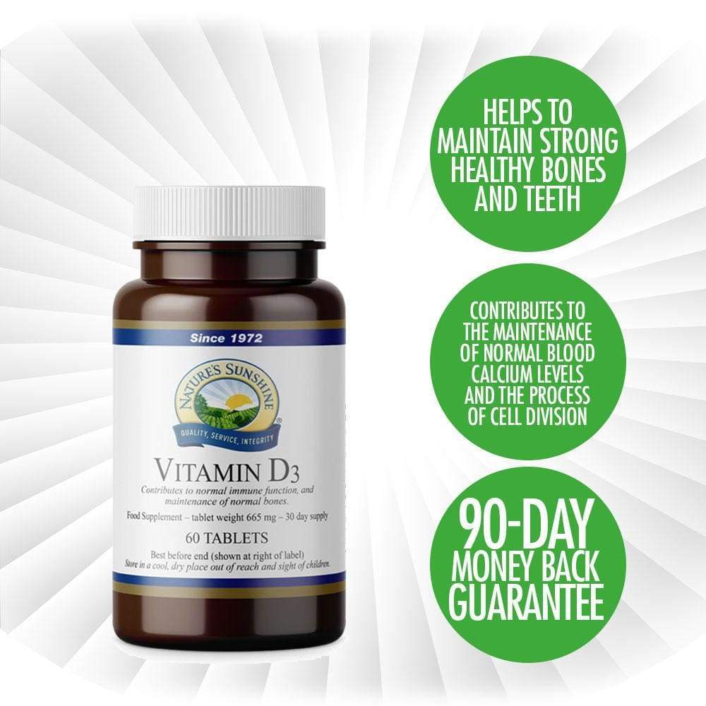 Nature’s Sunshine - Vitamin D3 (60 Tablets) - Tablet