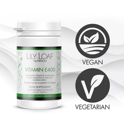 Lily and Loaf - Vitamin E 400IU (30 Vegetable Capsules) - Capsule